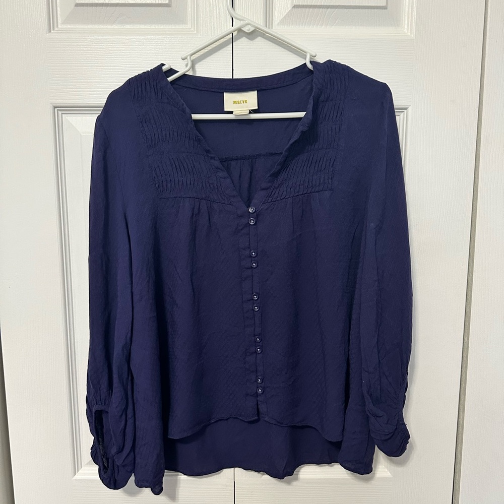Maeve Navy Blue Women's Top